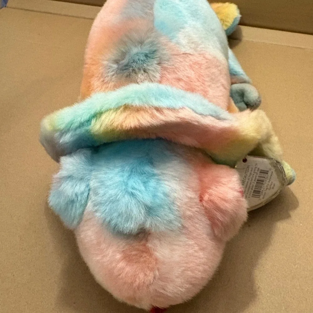 Ty Beanie Baby Buddy Rainbow‎ Chameleon Lizard Plush Stuffed Animal Toy